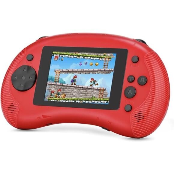 Handheld 198 Classic Video Games Kid Console System Gameboy Retro RED Color NEW - Picture 6 of 6